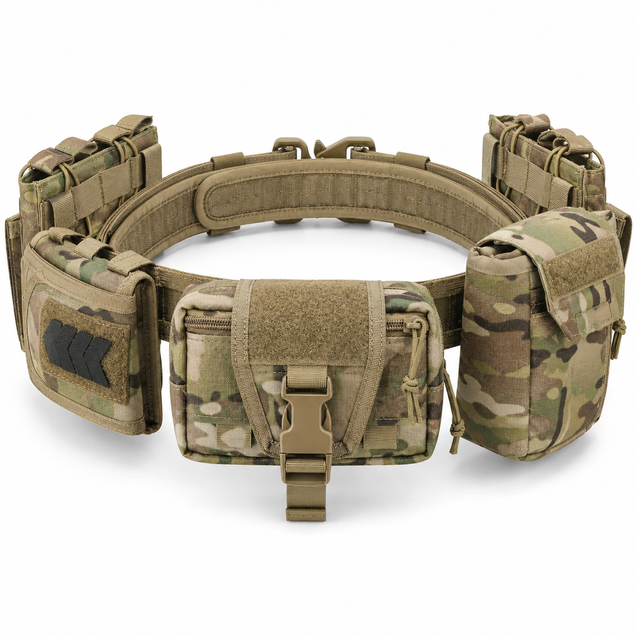 8-in-1 Quick Release Tactical Utility Belt with MOLLE Pouches – Modular Waist Gear System