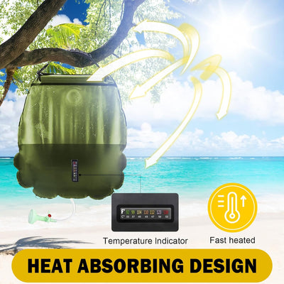 Solar Shower Bag - Portable Outdoor Camping Heating Shower Bag