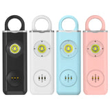 Self Defense Alarm Keychain – 130dB Rechargeable Personal Safety Alarm with LED Light & Carabiner