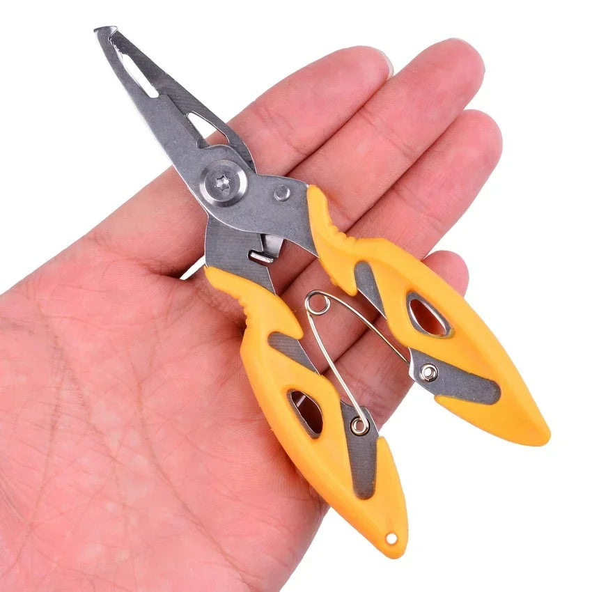 cutter fishing lure Multifunction Fishing Pliers – Stainless Steel Braid Cutter & Hook Remover  for Saltwater/Freshwater – MilitaryKart