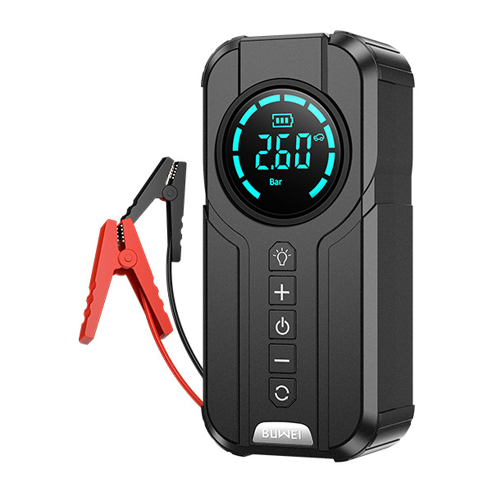 auto starter car battery recharger with flashlight 4-in-1 Car Jump Starter with Air Compressor, Power Bank, & LED Flashlight