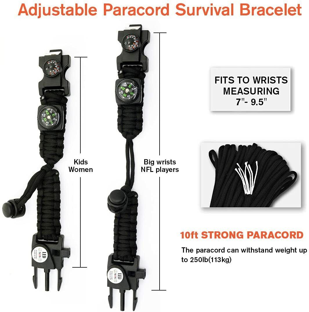 Paracord Survival Bracelet | Paracord Bracelet Kit | MilitaryKart
