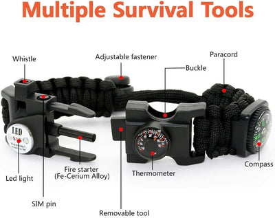 Paracord Survival Bracelet | Paracord Bracelet Kit | MilitaryKart