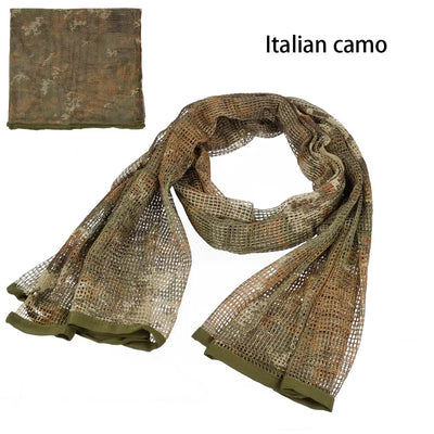 Sniper Veil Camo Mesh Tactical Scarf for Outdoor Adventures