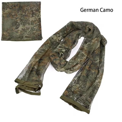 Sniper Veil Camo Mesh Tactical Scarf for Outdoor Adventures