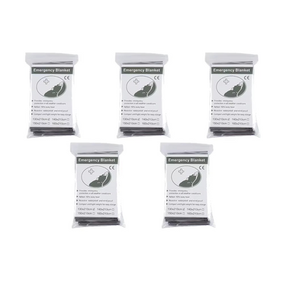 Mylar Emergency Blanket -  Survival Thermal Space Blanket Waterproof & Windproof