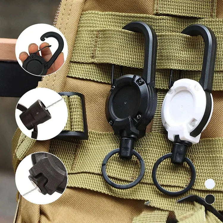 Outdoor Tactical Keychain | Retractable Keychain | retractable keychain heavy duty | MilitaryKart