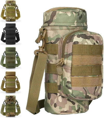 Tactical MOLLE Water Bottle Pouch – Insulated Carrier with Detachable Strap