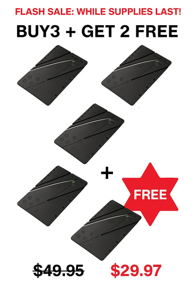 Multipurpose Folding Card - Credit Card Size Pocket Knife