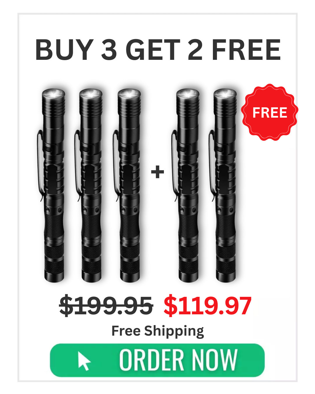 MilitaryKart Stealth Talon - The Most Loaded 12 in 1 Tactical Pen with Flashlight and Glass Breaker