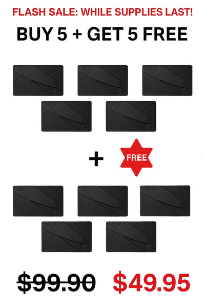 Multipurpose Folding Card - Credit Card Size Pocket Knife