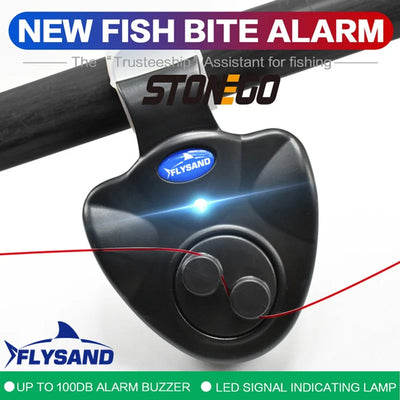 Fishing Rod Alarm with Electronic Buzzer and Bright Indicator Lights