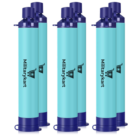 LifeStraw Personal Water Filter For Hiking, Camping, Travel And Emergency Preparedness, Pack Of 5, Blue - View #6