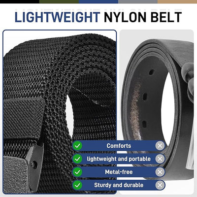 Mens Heavy Duty Canvas Belts with Breathable Webbing
