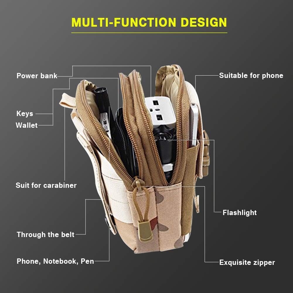 Tactical MOLLE EDC Belt Pouch – Military-Grade Compact Utility Bag