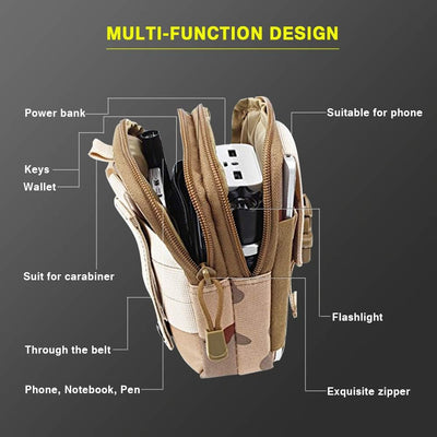 Tactical MOLLE EDC Belt Pouch – Military-Grade Compact Utility Bag