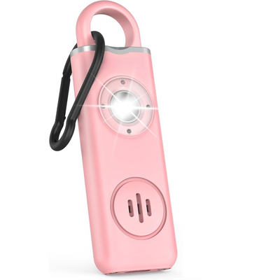 Self Defense Alarm Keychain – 130dB Rechargeable Personal Safety Alarm with LED Light & Carabiner