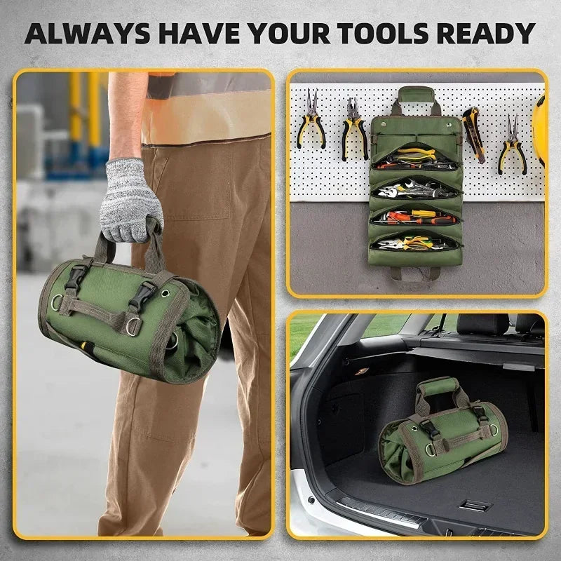 Heavy Duty Roll Up Tool Bag Organizer