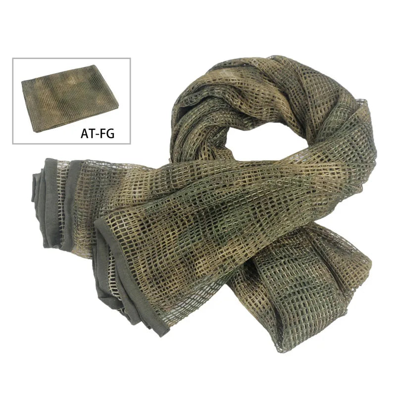 Sniper Veil Camo Mesh Tactical Scarf for Outdoor Adventures