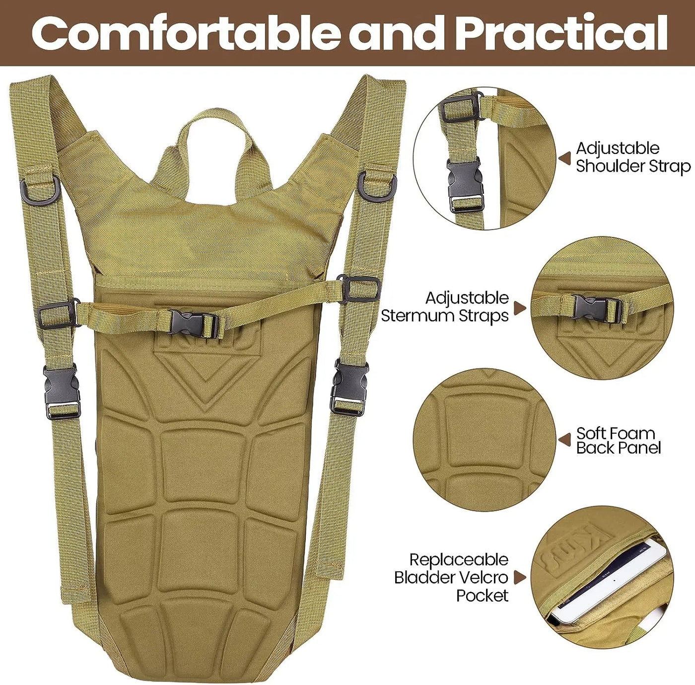 Tactical Hydration Backpack | 3L Hydration Backpack | MilitaryKart