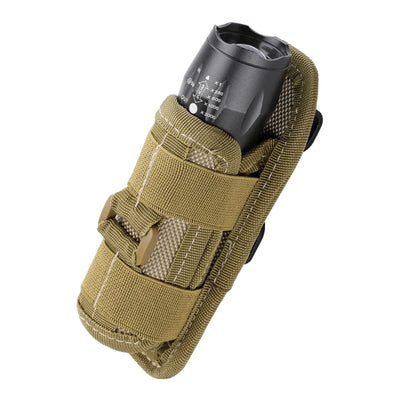 Tactical Flashlight Pouch with 360° Rotatable Belt Clip Holster