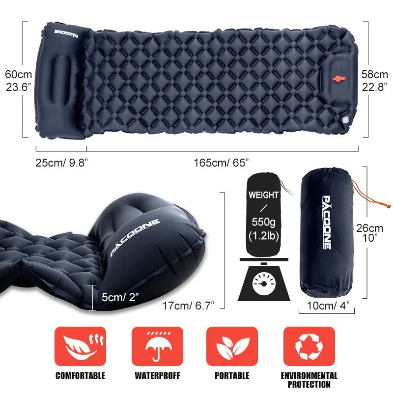 Ultralight Inflatable Camping Sleeping Pad