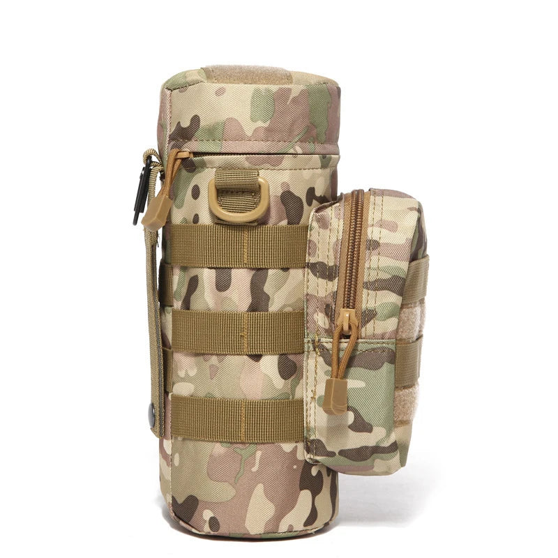 Tactical MOLLE Water Bottle Carrier with Detachable Strap