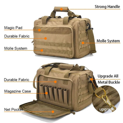 All-in-One Pistol Tool and Gun Range Storage Bag