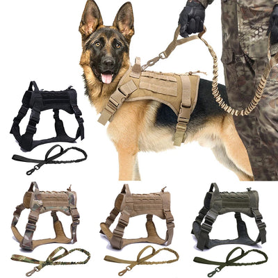 Tactical Dog Harness | Molle Dog Leash | MilitaryKart