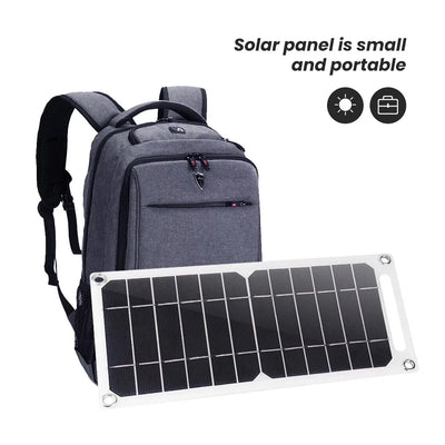 Portable Solar Power Panel with USB - Outdoor Camping & Hiking Use