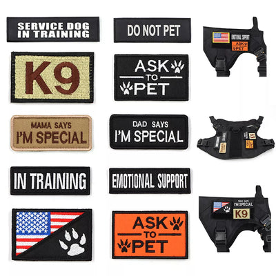 Personalized Dog Tags | Dog Harness Tags | MilitaryKart