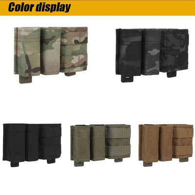 Military Double Mag Pouch – 9mm & 5.56 Magazine Holder with Quick Nylon Clip