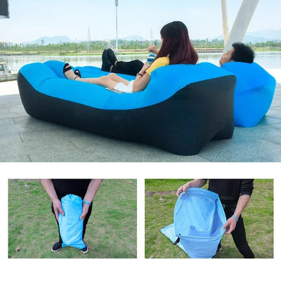 Outdoor Inflatable Lounger Air Sofa Chair Couch - Camping & Beach Accessories