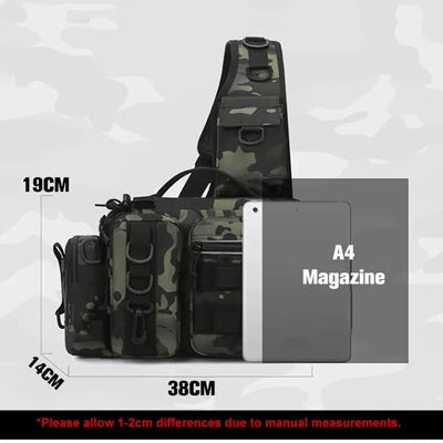 Waterproof Tactical Fishing Backpack with Rod Holder