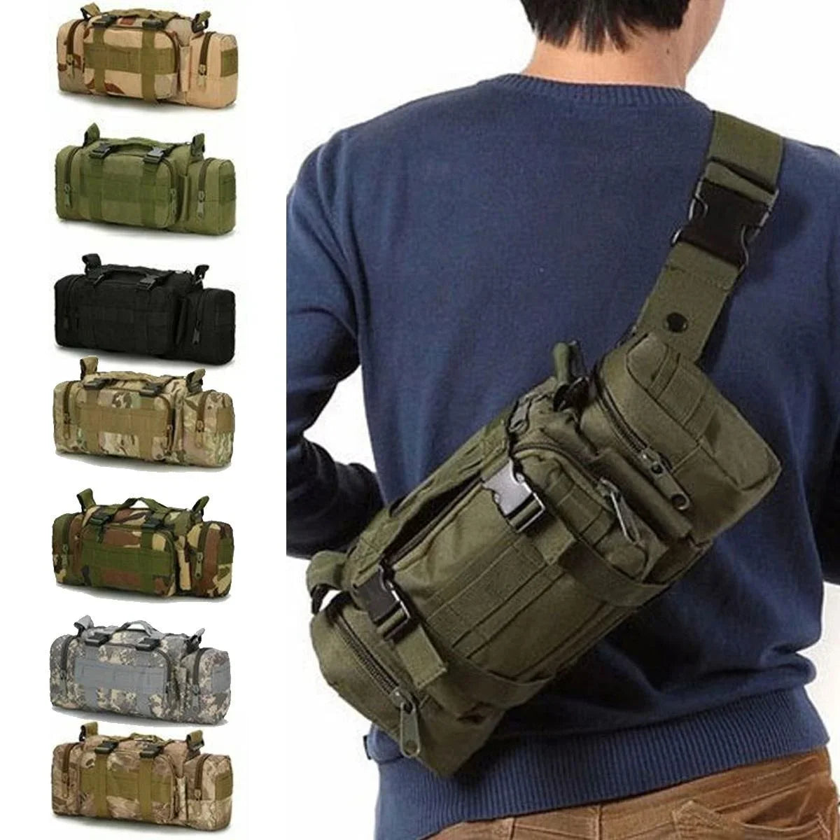 Camping & Hiking Waist Pack – Durable Outdoor Waist Bag & Chest Pouch