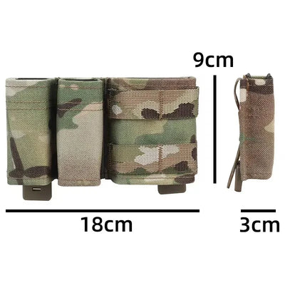 Military Double Mag Pouch – 9mm & 5.56 Magazine Holder with Quick Nylon Clip