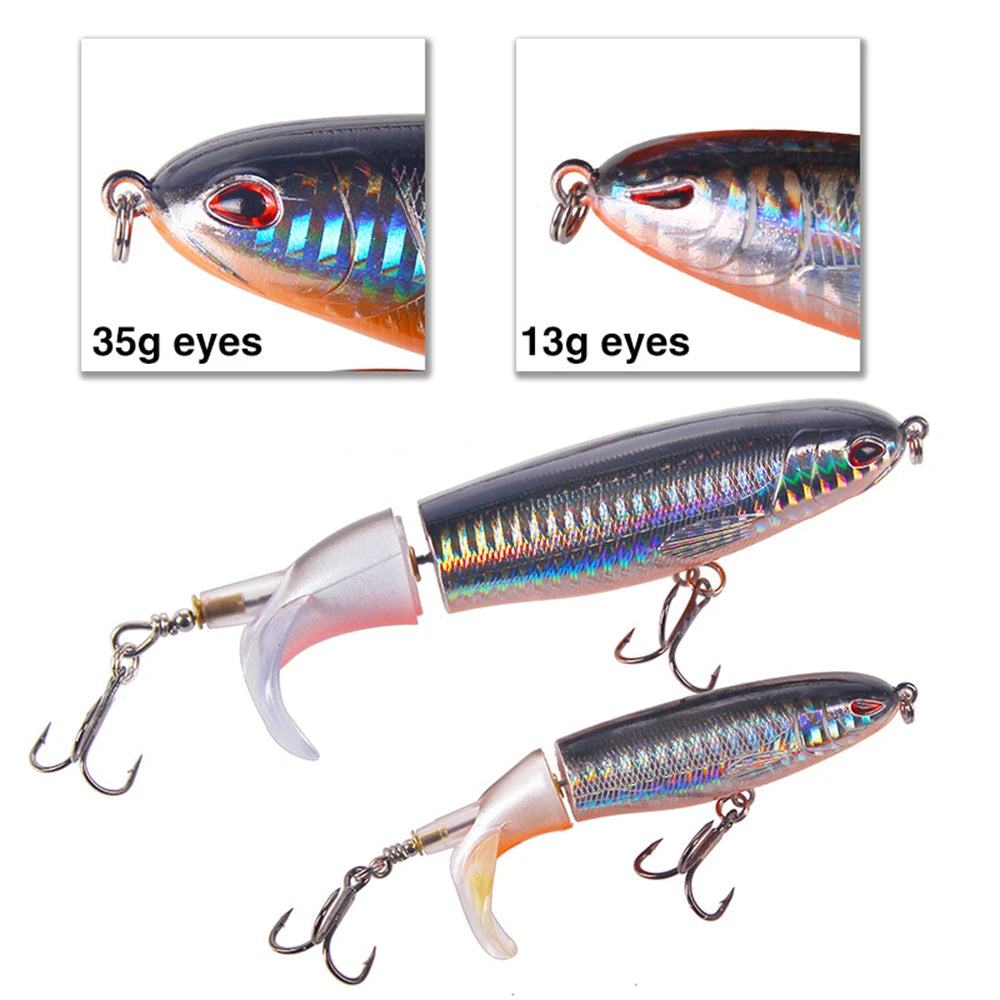 Whopper Popper Fishing Tackle – Soft Rotating Tail Artificial Bait