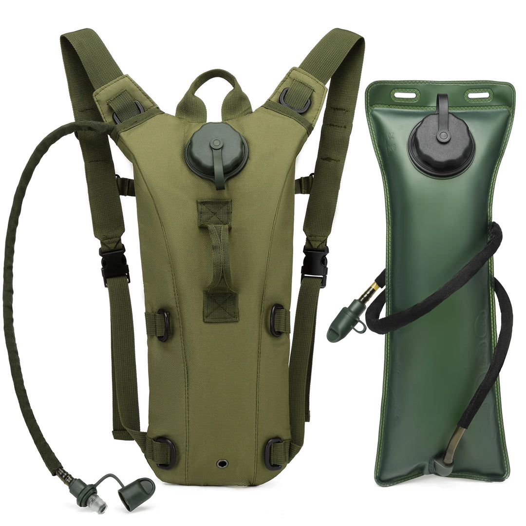 Military Tactical Hydration Pack with 3L Bladder Tan