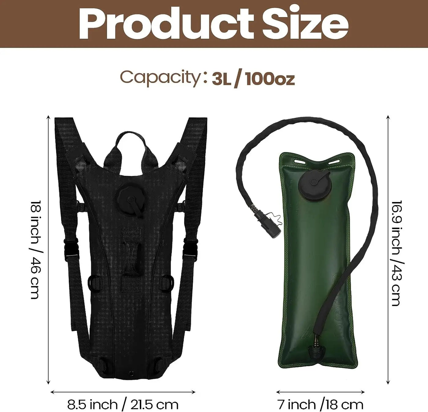 Tactical Hydration Backpack | 3L Hydration Backpack | MilitaryKart