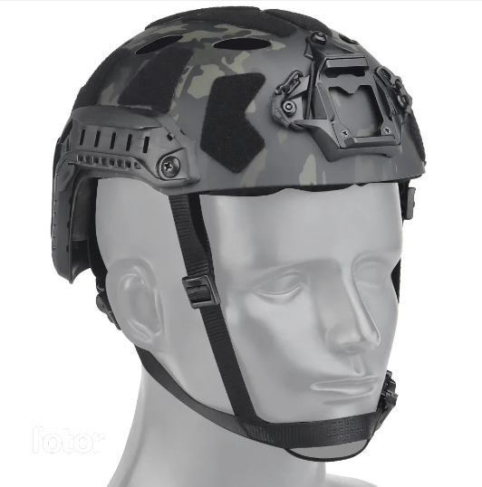 Lightweight Tactical FAST Helmet with NVG Mount & Side Rails for Outdoor Sports