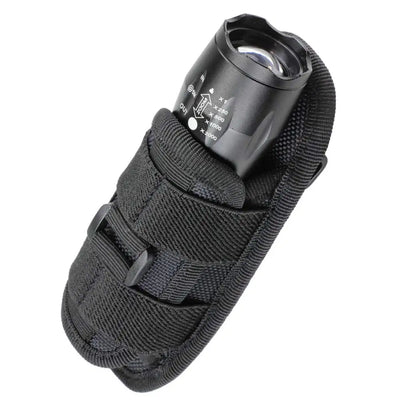 Tactical Flashlight Pouch with 360° Rotatable Belt Clip Holster
