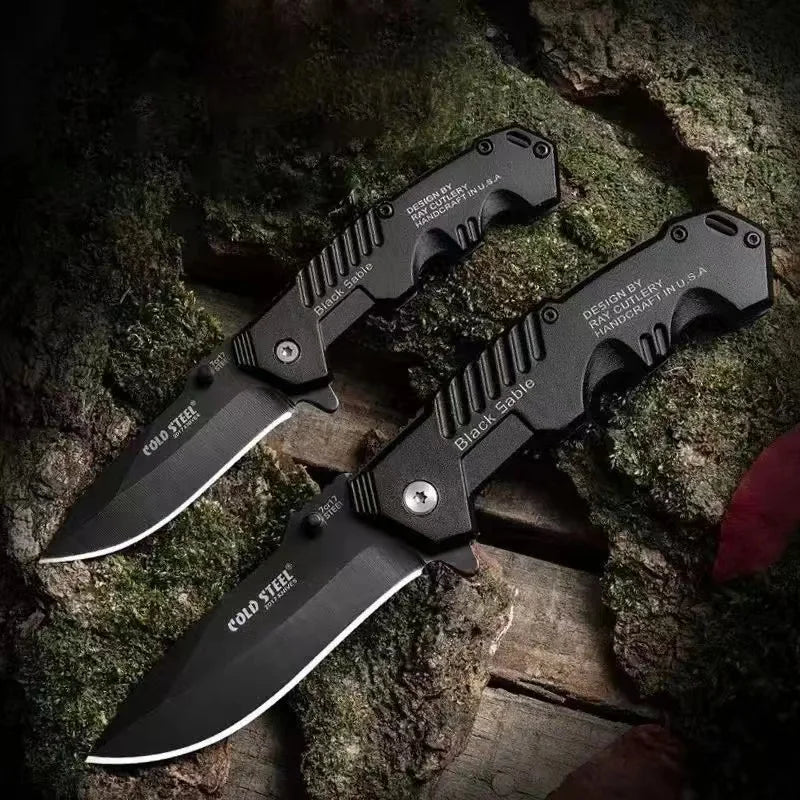 EDC Stainless Steel Folding Knife – Sharp Tactical Pocket Knife for Outdoor Adventures