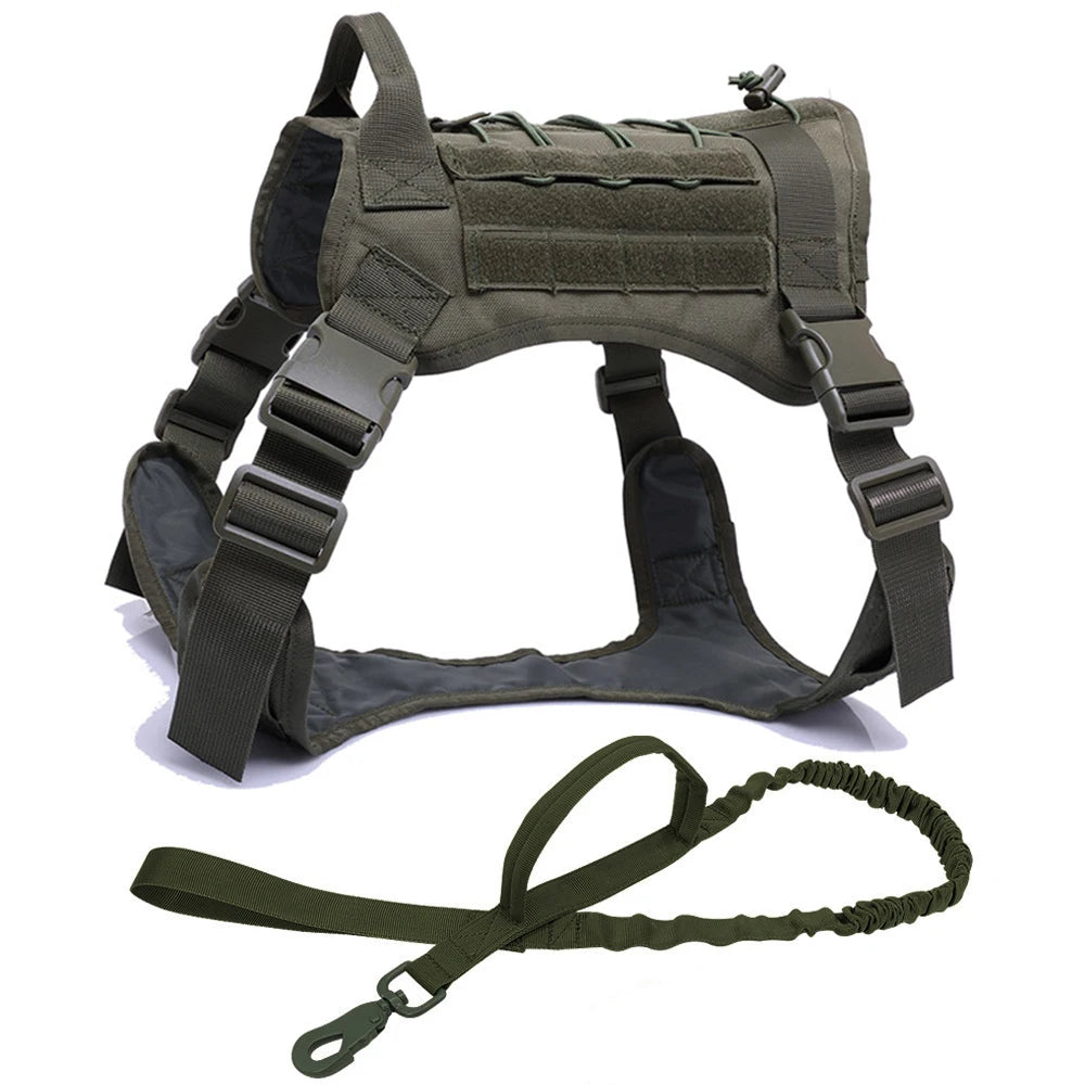 Tactical Dog Harness | Molle Dog Leash | MilitaryKart