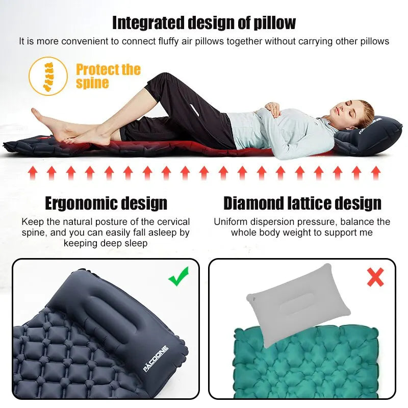 Ultralight Inflatable Camping Sleeping Pad