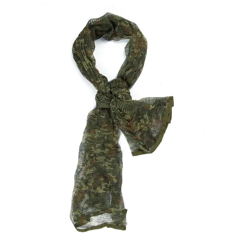 Sniper Veil Camo Mesh Tactical Scarf for Outdoor Adventures