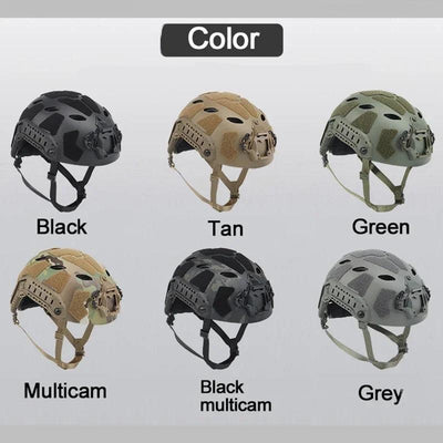 Lightweight Tactical FAST Helmet with NVG Mount & Side Rails for Outdoor Sports