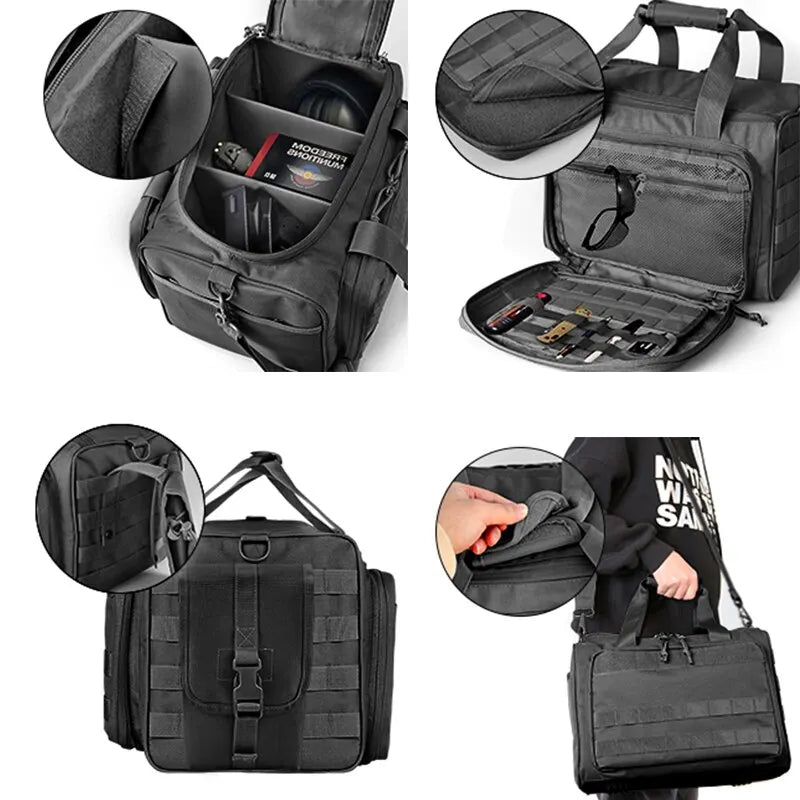 All-in-One Pistol Tool and Gun Range Storage Bag