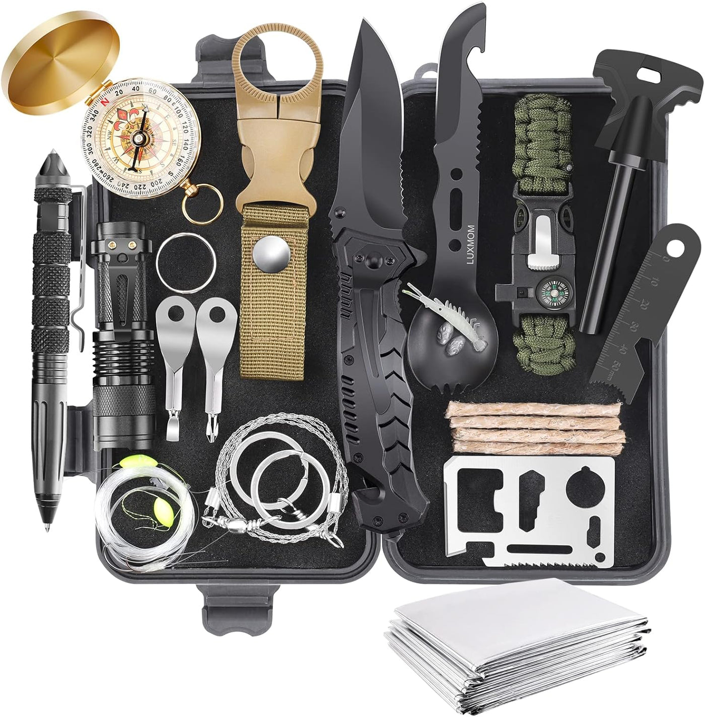 Everyday Carry Kit -  Outdoor Emergency Survival Gear Kit