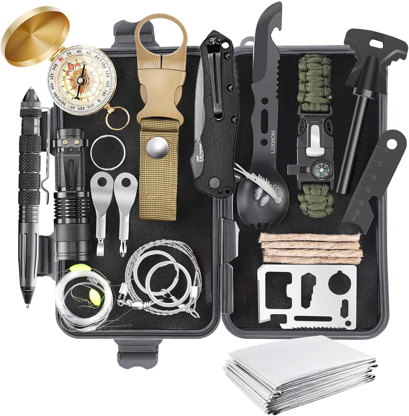 Everyday Carry Kit -  Outdoor Emergency Survival Gear Kit