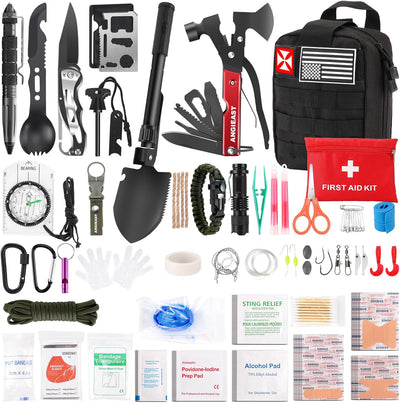 Tactical Survival First Aid Kit IFAK Molle System - 256 Pcs